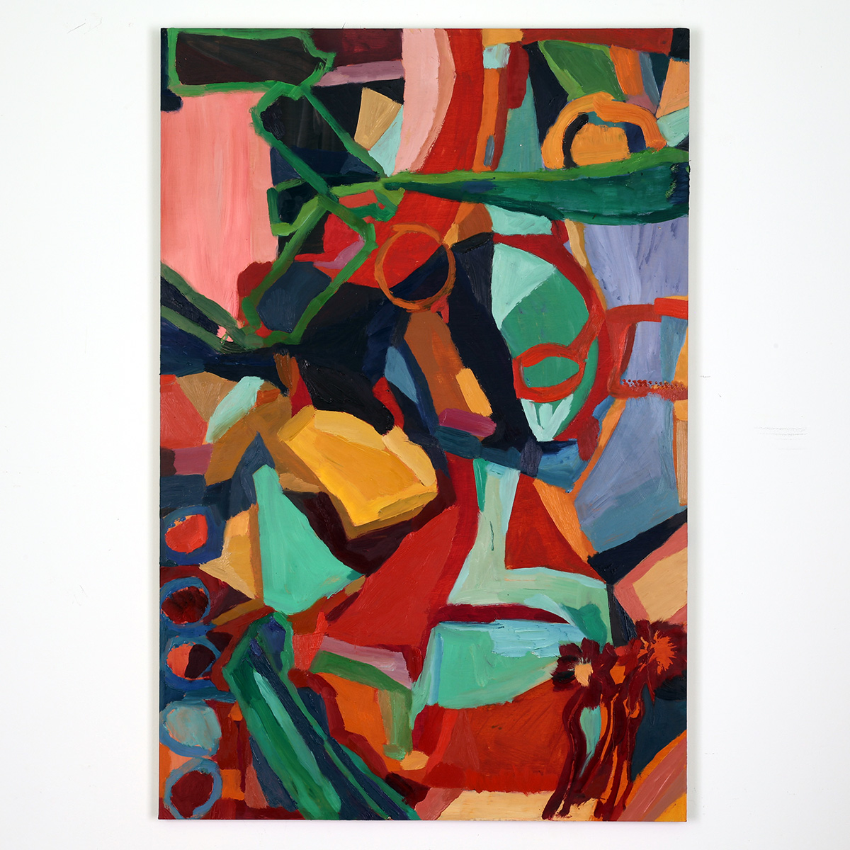 Även när Jag är Ledsen, är Jag Glad. Olja på pannå av Anja Richardt Krabbe 2025