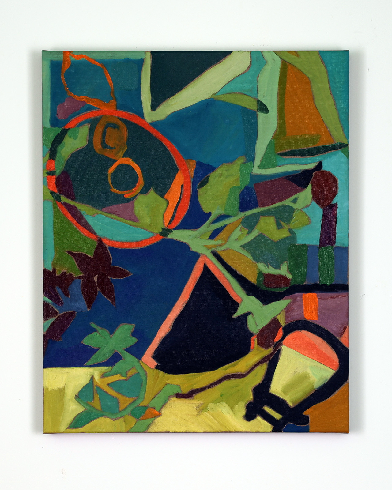 Begränsad och Fri. Olja på duk av Anja Richardt Krabbe 2025