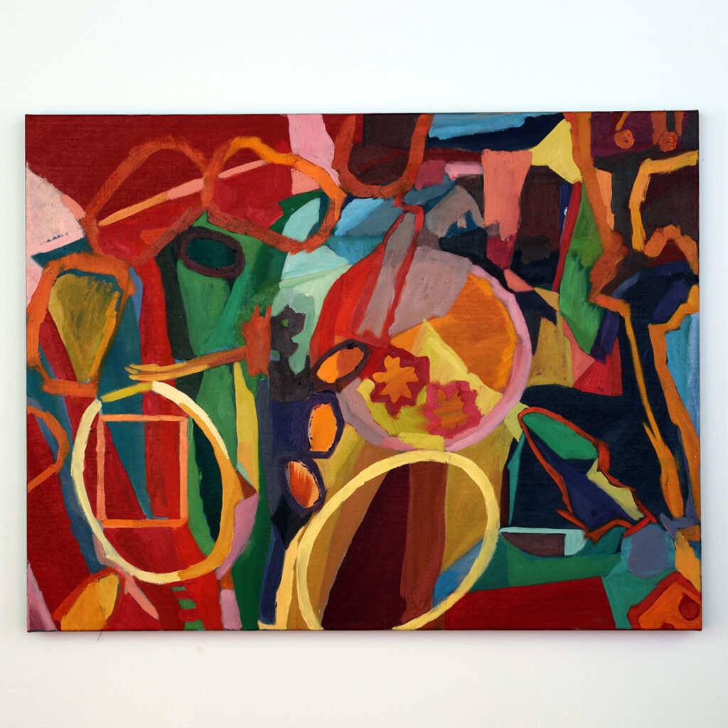 Förlust-av-kontroll. Olja på duk av Anja Richardt Krabbe 2025