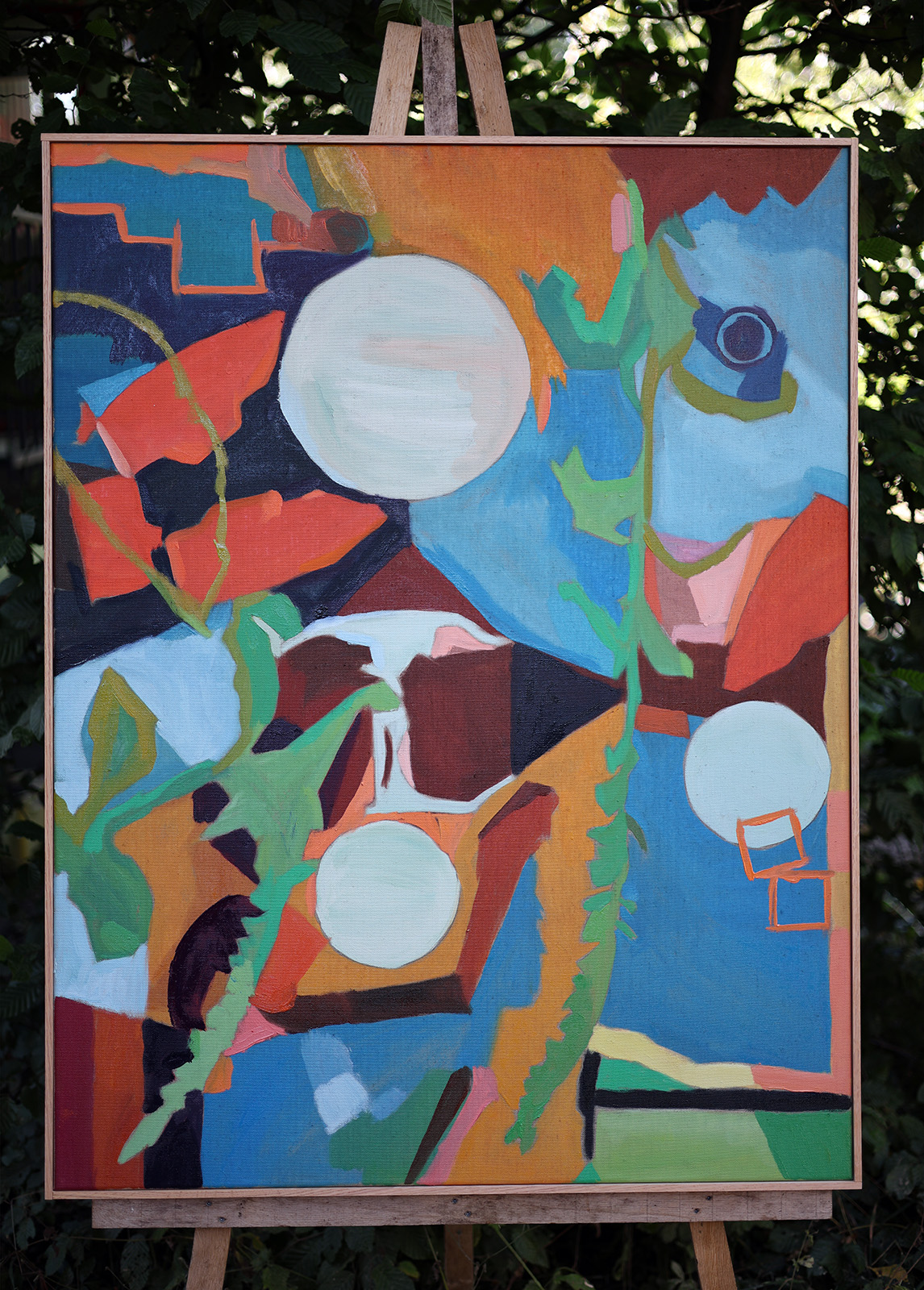 Havets Himmel. Olja på duk av Anja Richardt Krabbe 2025