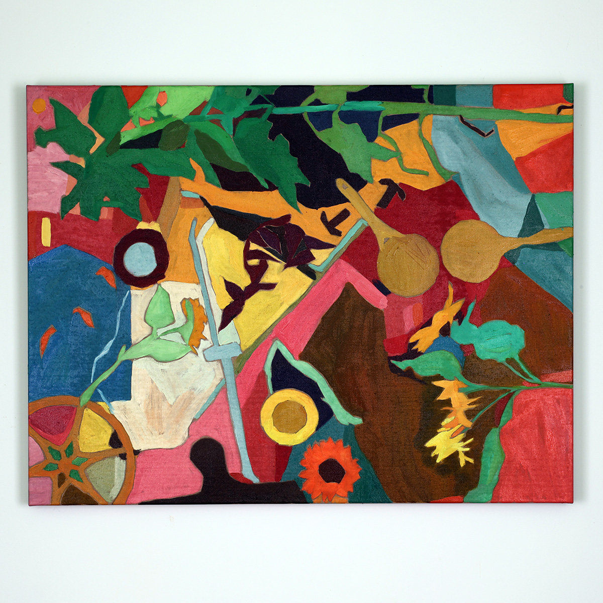 Om Inte Träden Växer till Himmelen , är det då Blommarna? Olja på duk av Anja Richardt Krabbe 2025