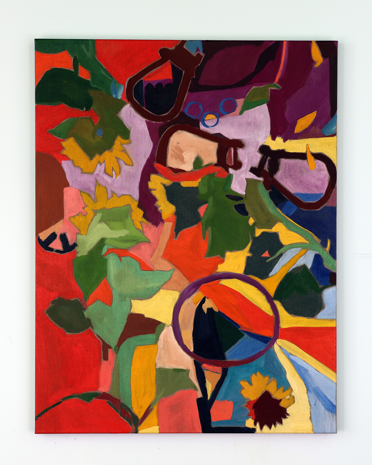 September och Hon har Länge Hört i Hop. Olja på duk av Anja Richardt Krabbe 2025