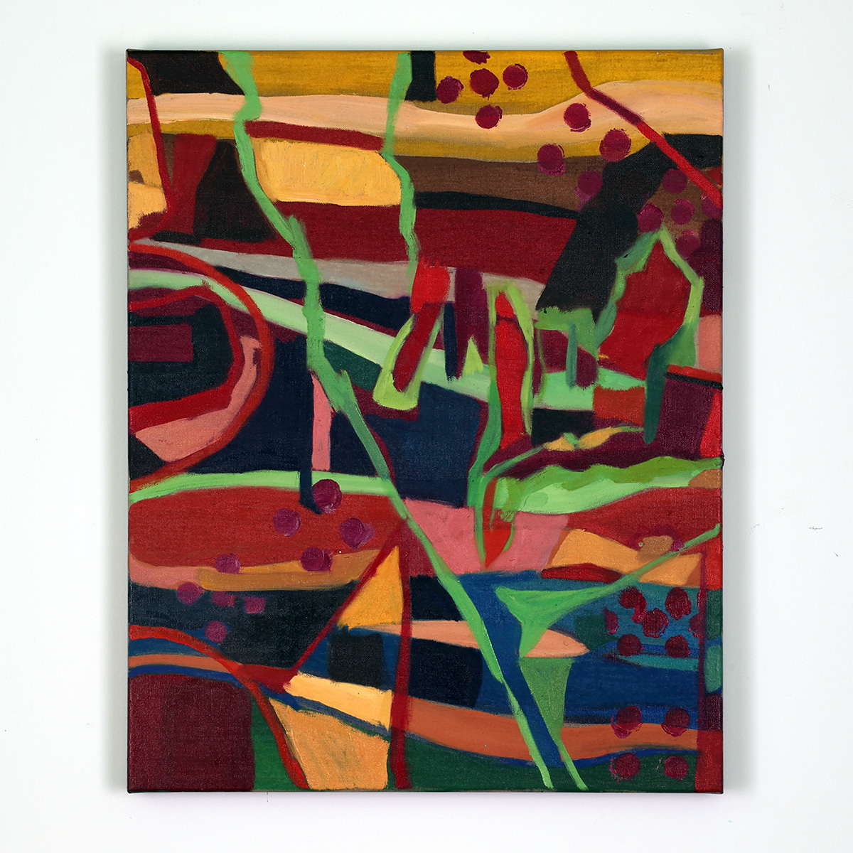 Sommernattens Ljus, ett Ekko av Dagen. Olja på duk av Anja Richardt Krabbe 2025