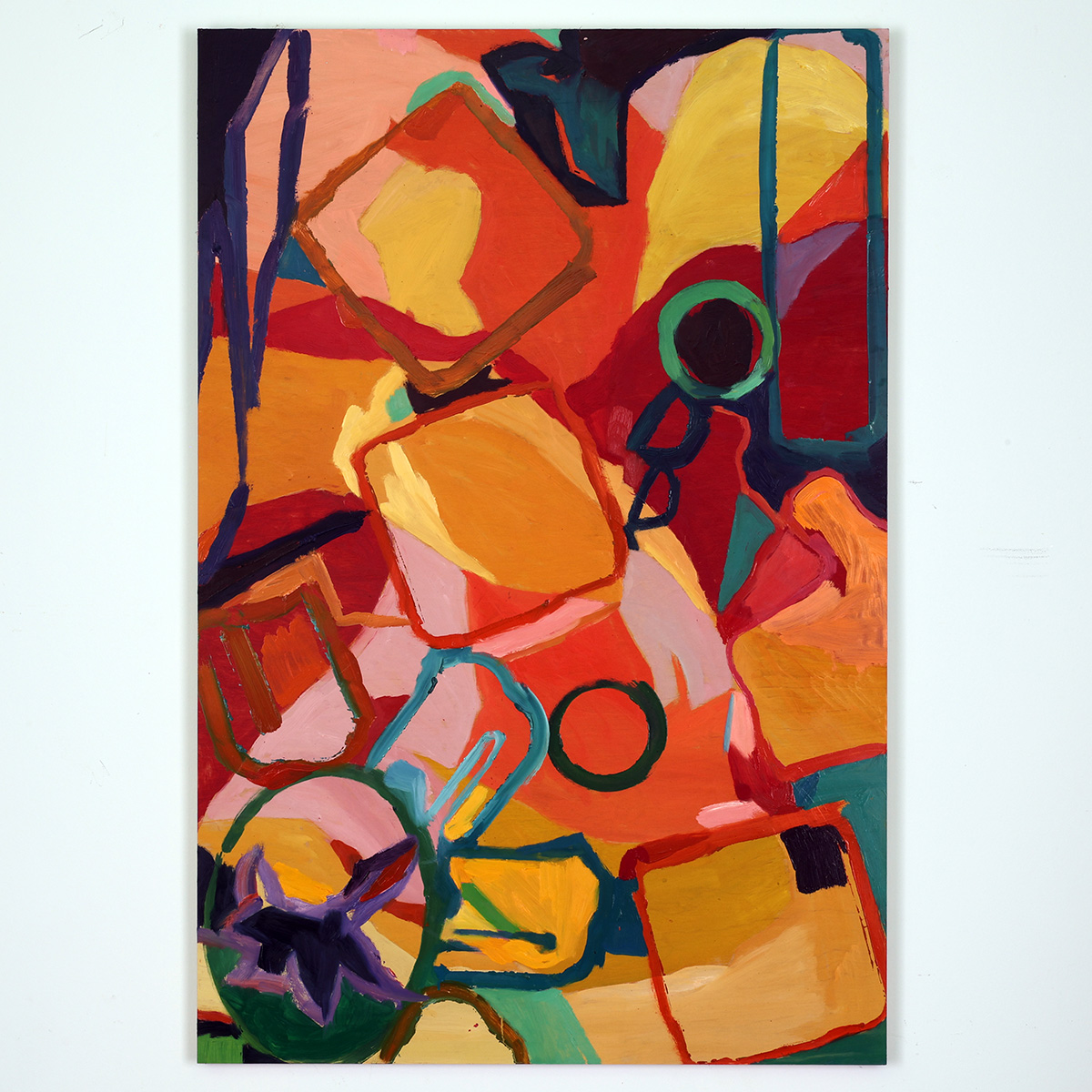 Styrkan Fanns intill Känsligheten. Olja på pannå av Anja Richardt Krabbe 2025