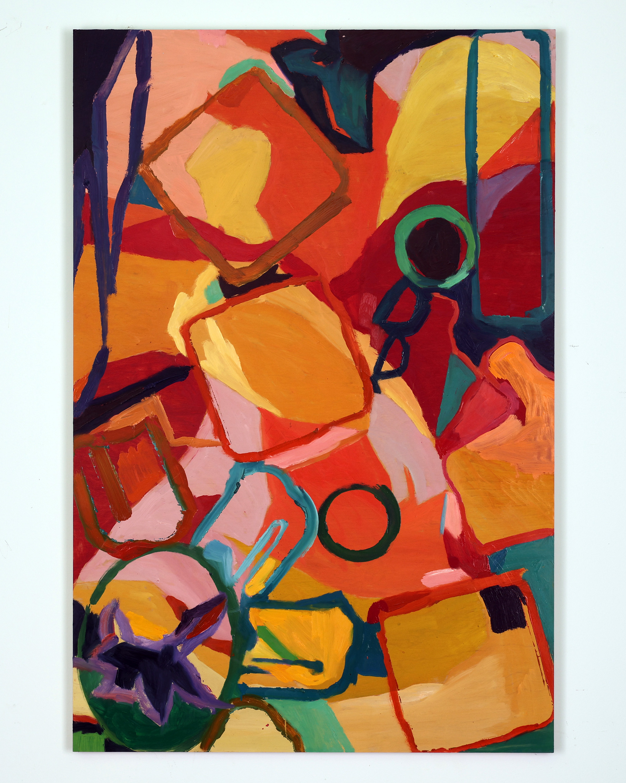 Styrkan Fanns intill Känsligheten. Olja på pannå av Anja Richardt Krabbe 2025