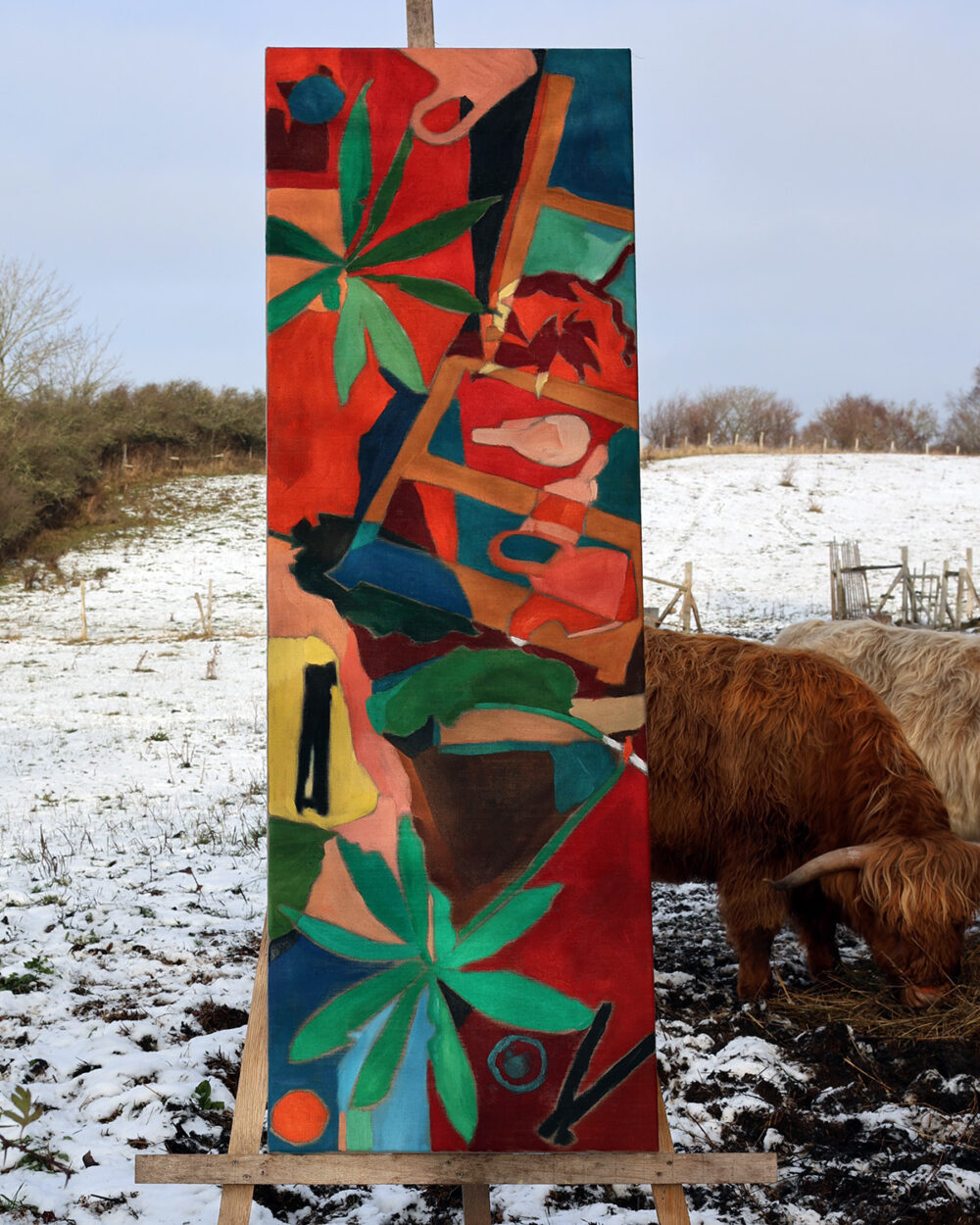 Kärlekens ebb och flod, tavla av Anja Richardt Krabbe