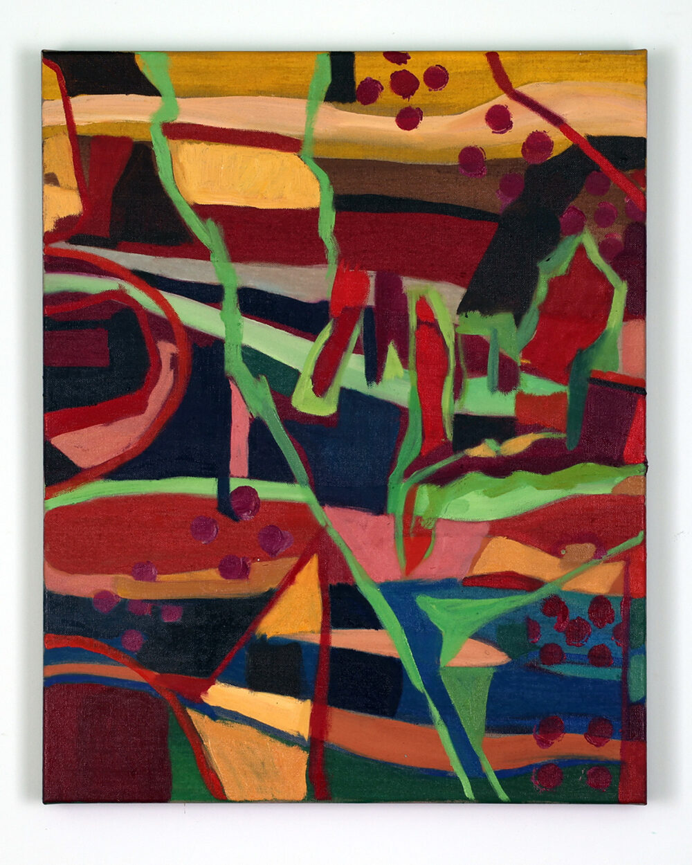 Sommarnattens ljus, ett ekko av dagen; tavla av Anja Richardt Krabbe