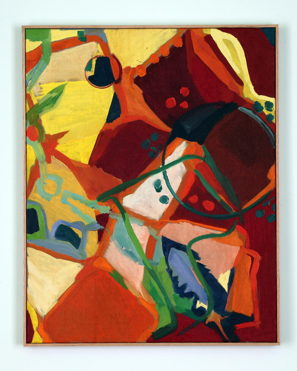 Humor på gränsen till hysteri. Tavla av Anja Richardt Krabbe