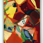 Humor på gränsen till hysteri. Tavla av Anja Richardt Krabbe