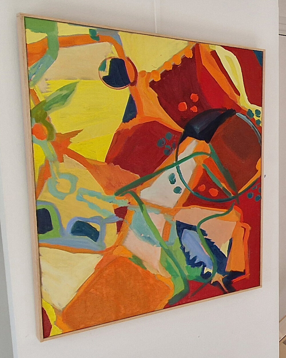 Humor på gränsen till hysteri. Tavla av Anja Richardt Krabbe