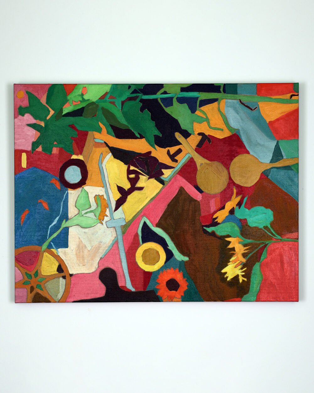 Om inte träden växer till himmelen, är det då blommorna. Tavla av Anja Richardt Krabbe