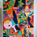 "Att gå på en höststig i skymningen" Tavla av Anja Richardt Krabbe