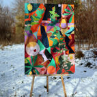 "Att gå på en höststig i skymningen" Tavla av Anja Richardt Krabbe