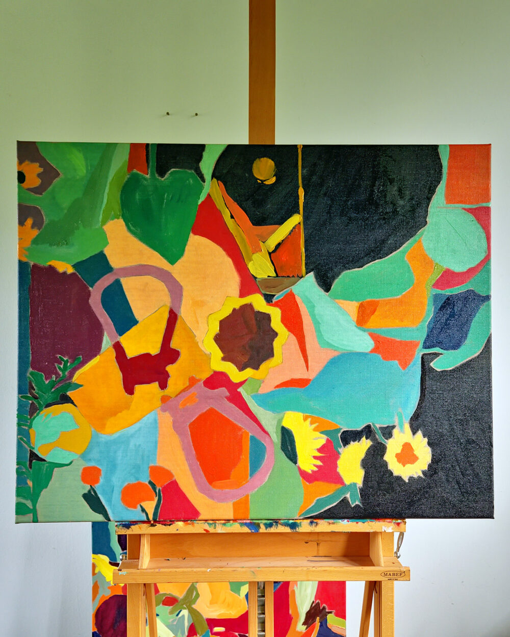 När Mörkret Knacker på, Skicka in Blommorna. Tavla, Anja Richardt Krabbe