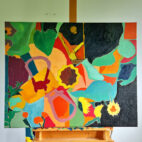 När Mörkret Knacker på, Skicka in Blommorna. Tavla, Anja Richardt Krabbe