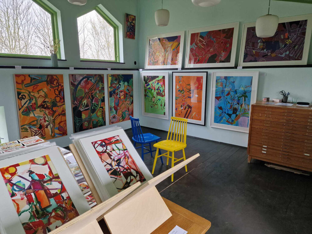 Konstrundan, besök Anja Richardt Krabbe