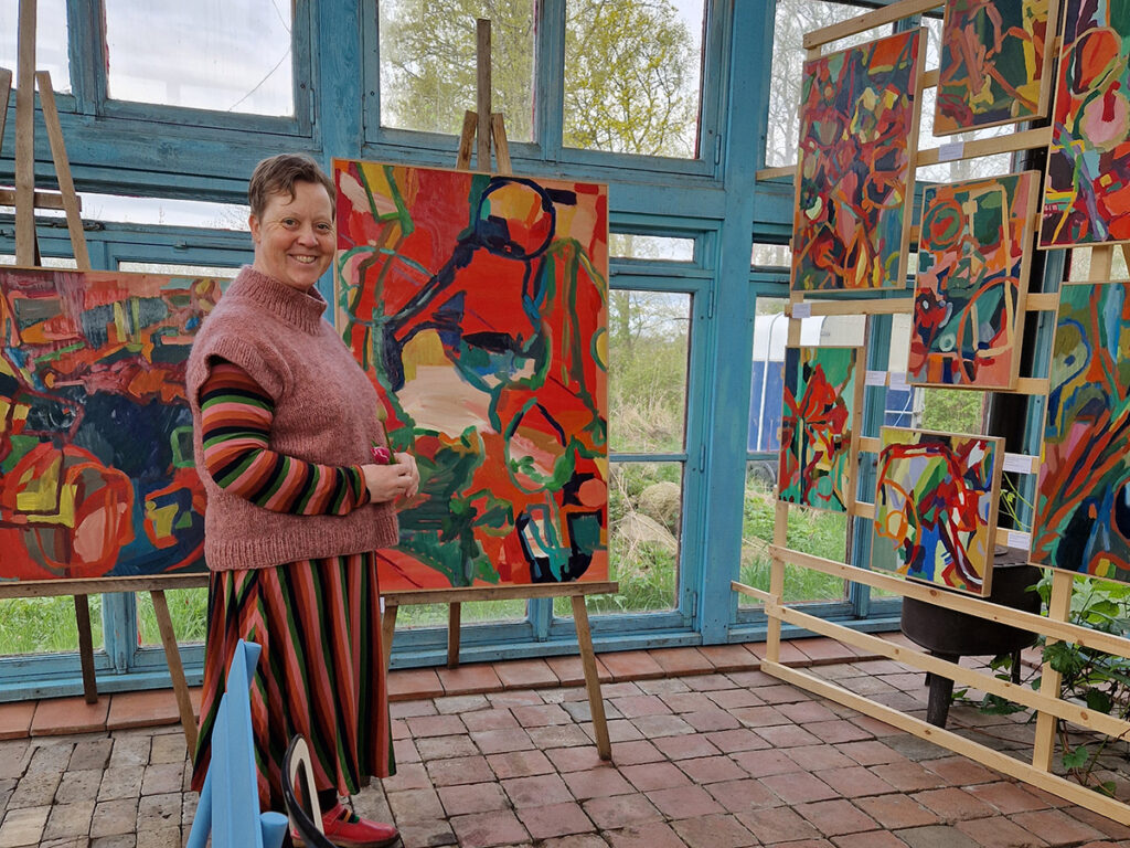 Konstrundan, besök Anja Richardt Krabbe