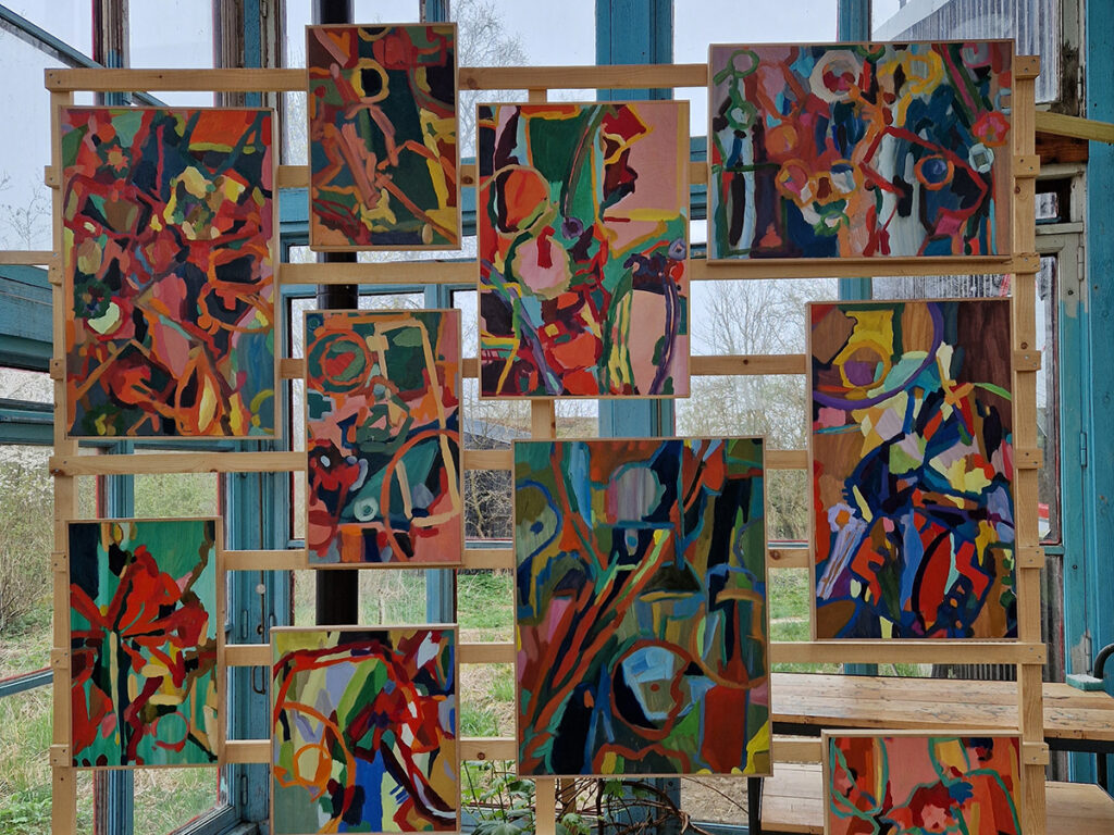 Konstrundan, besök Anja Richardt Krabbe